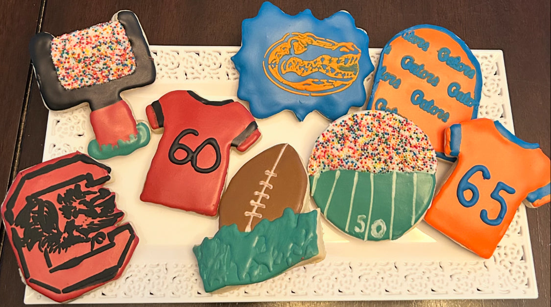 Sport Themed Decorated Cookies