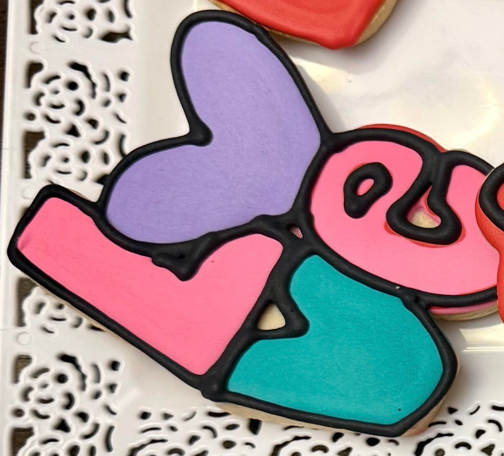 Holiday Themed Sugar Decorated Cookies