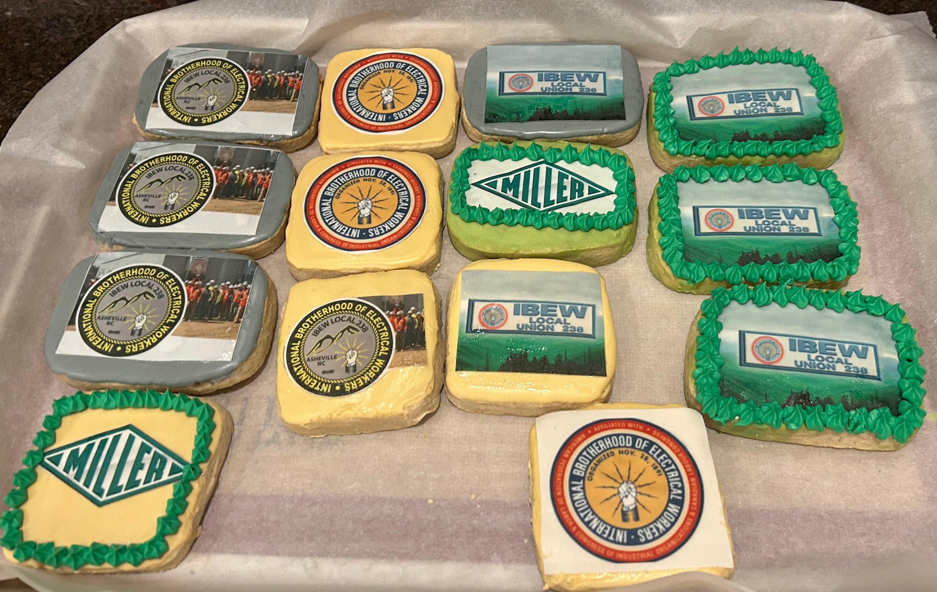 Business Logo Decorated Cookies