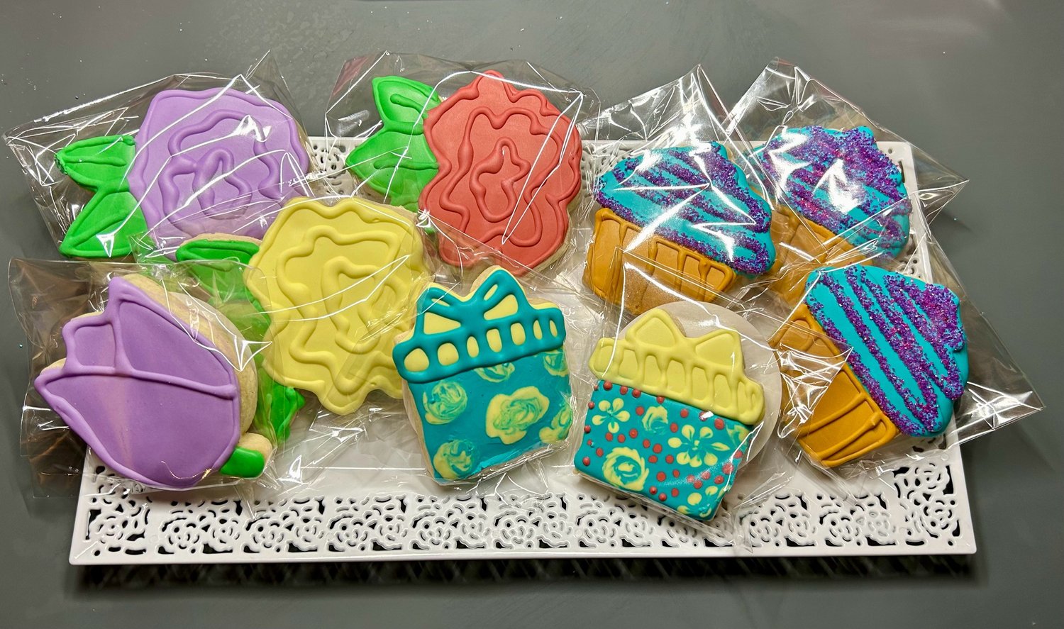 Custom Birthday Decorated Cookies