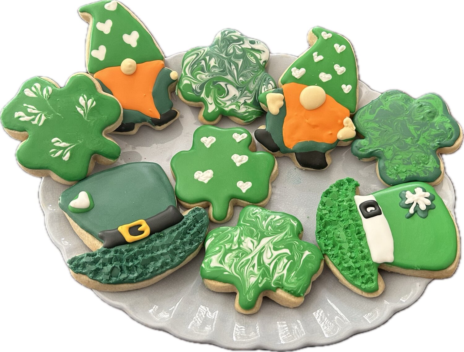 Holiday Themed Sugar Decorated Cookies