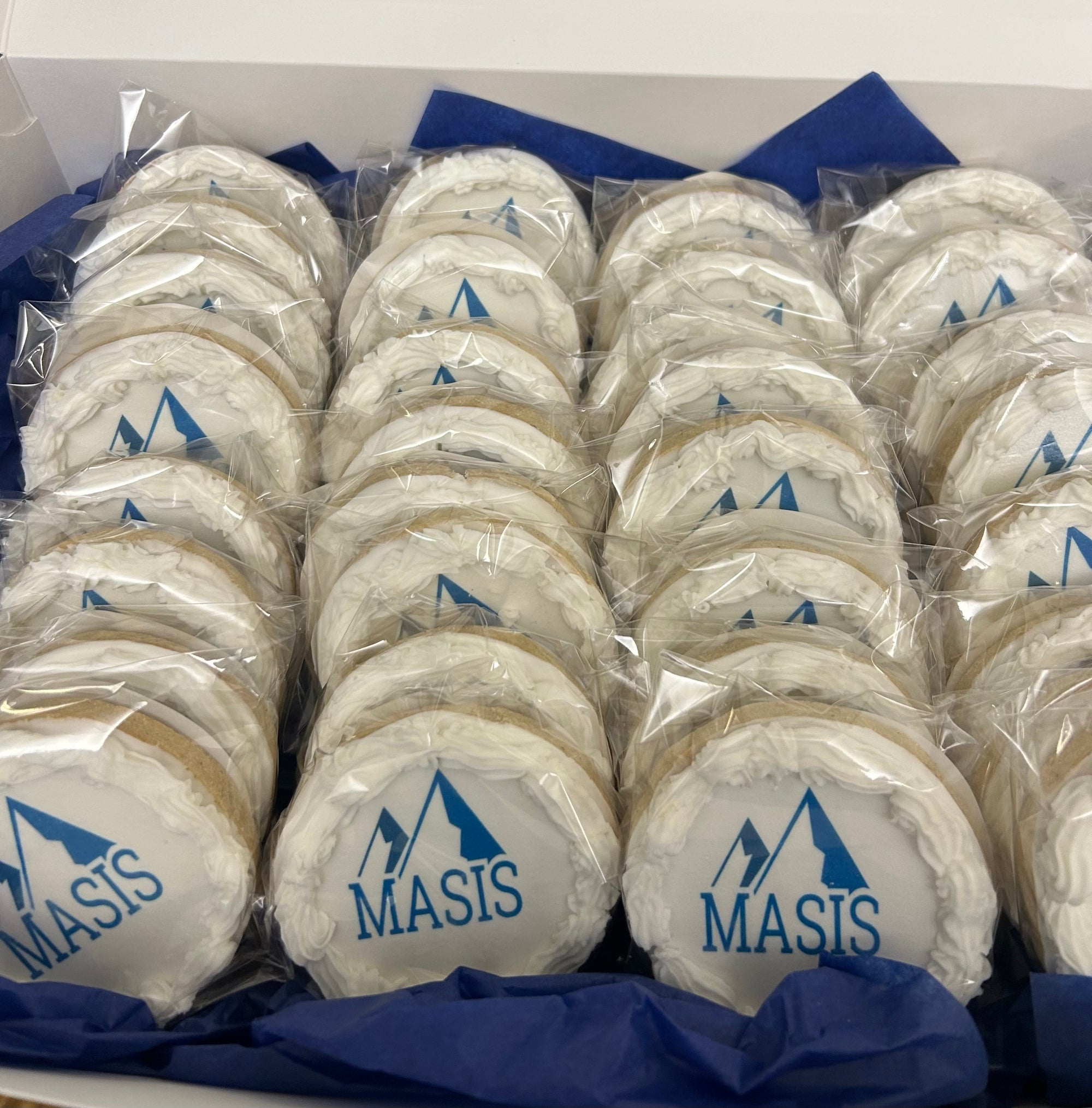 Business Logo Decorated Cookies