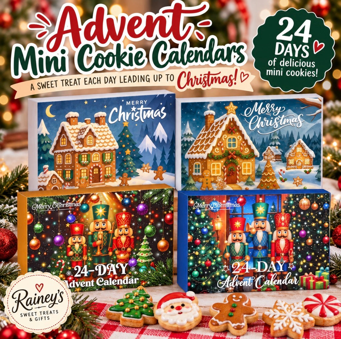 Christmas Mini Cookie Advent Calendar