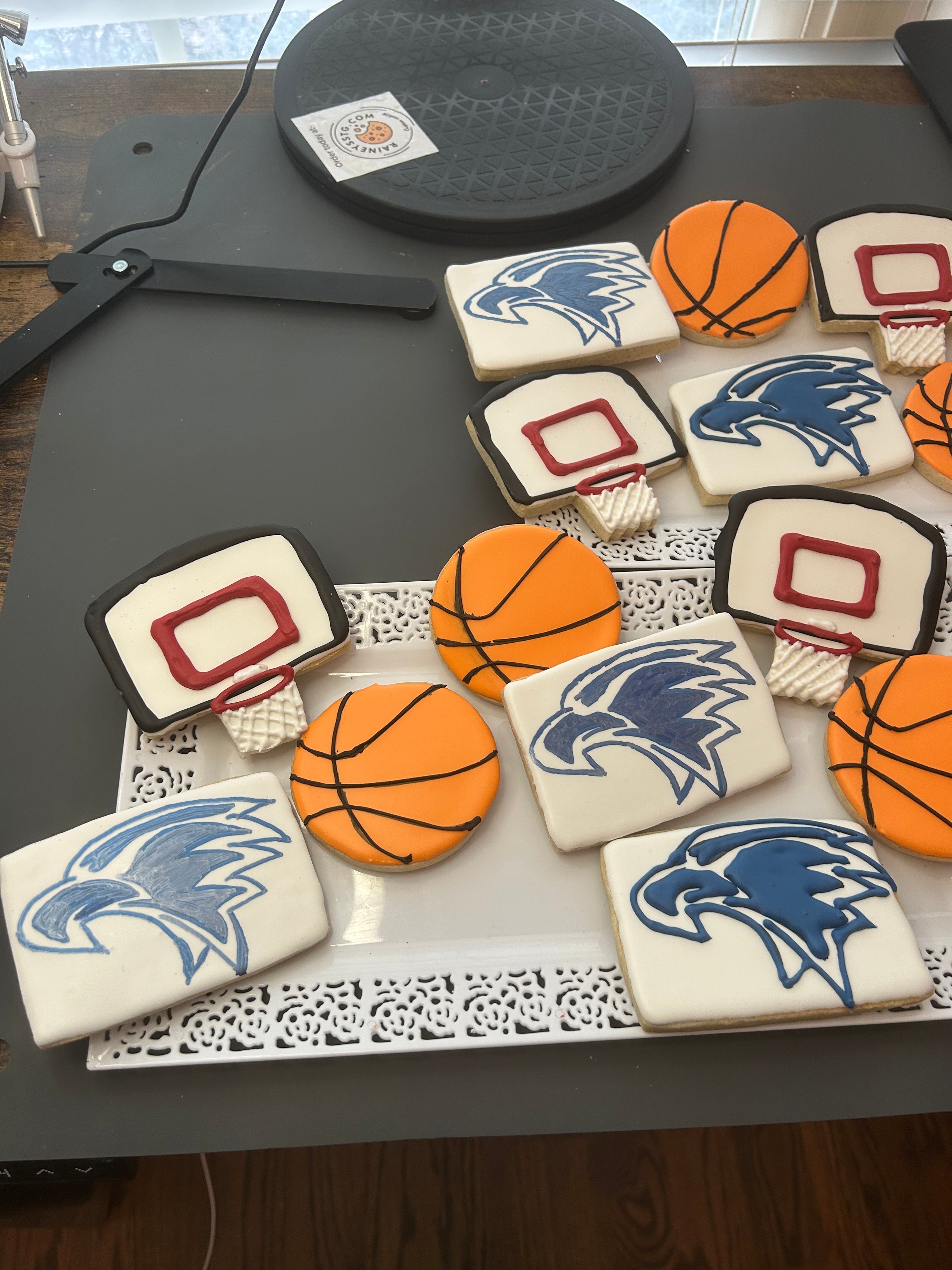 Sport Themed Decorated Cookies