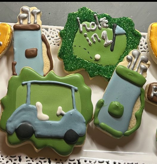 Sport Themed Decorated Cookies
