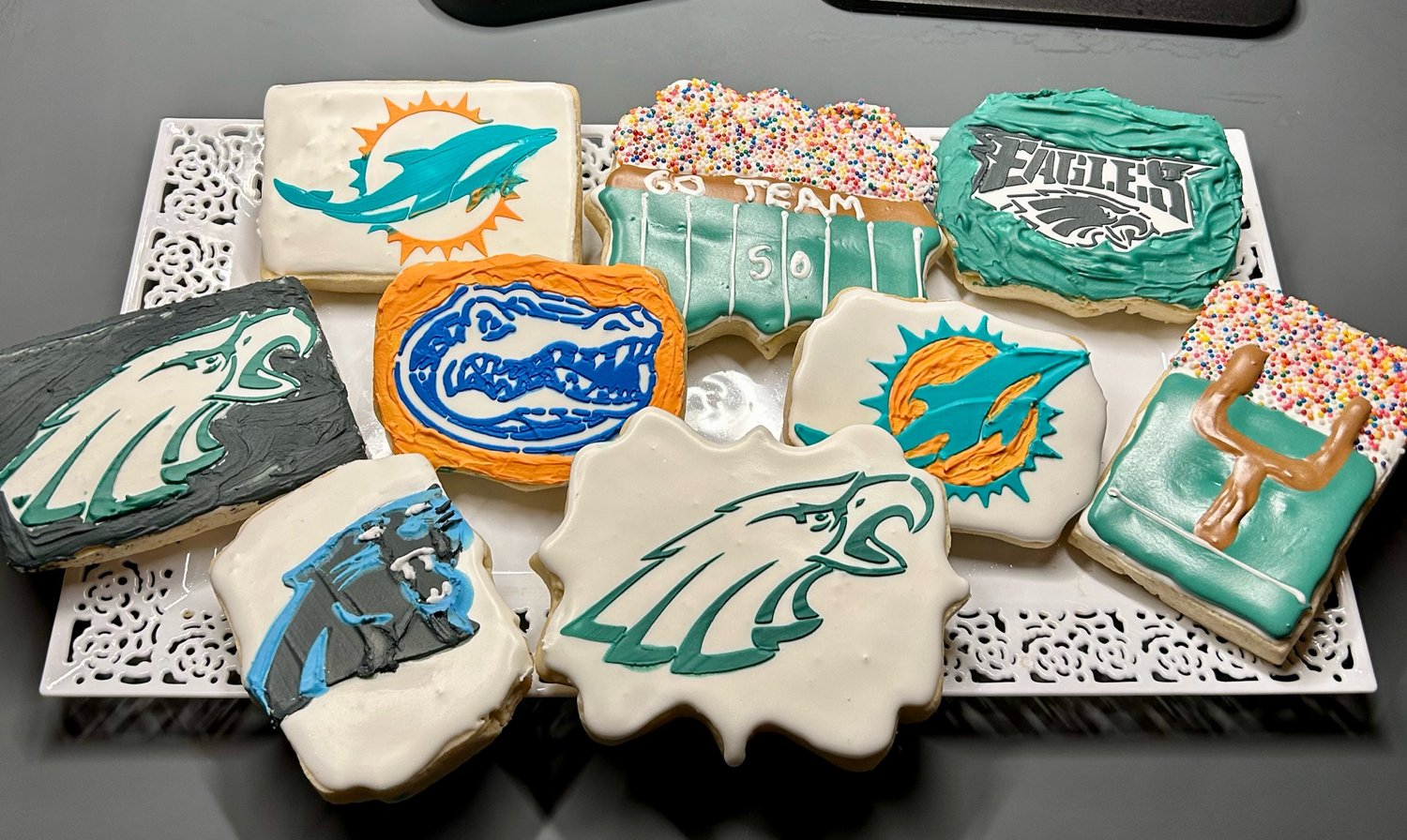 Sport Themed Decorated Cookies