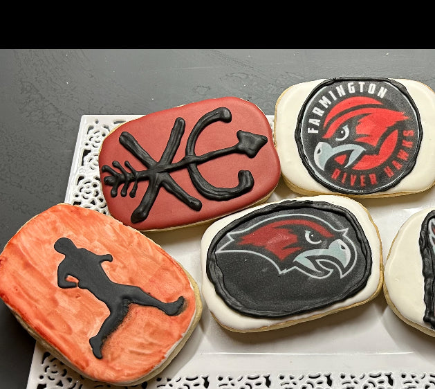 Sport Themed Decorated Cookies