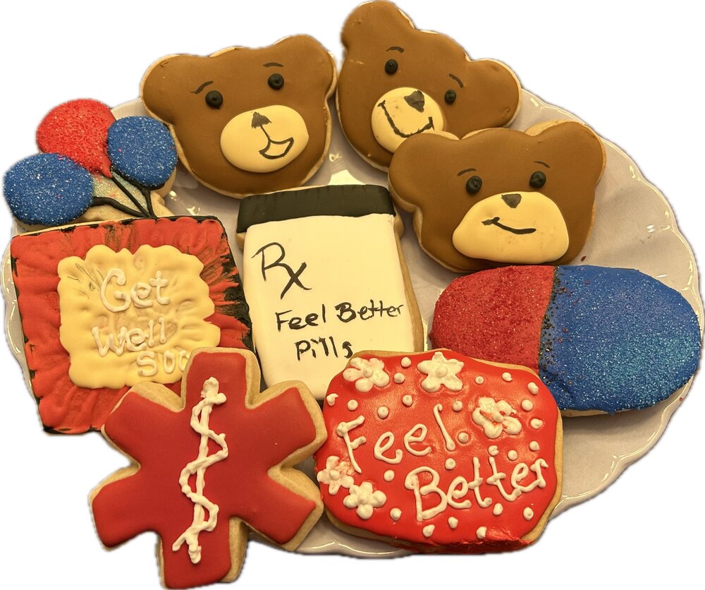 Get Well Soon Sugar Decorated Cookies