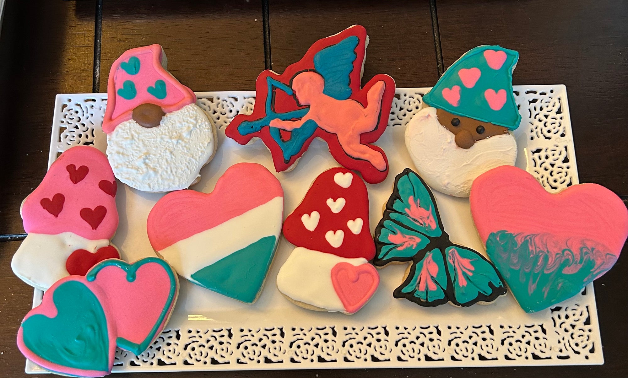 Holiday Themed Sugar Decorated Cookies