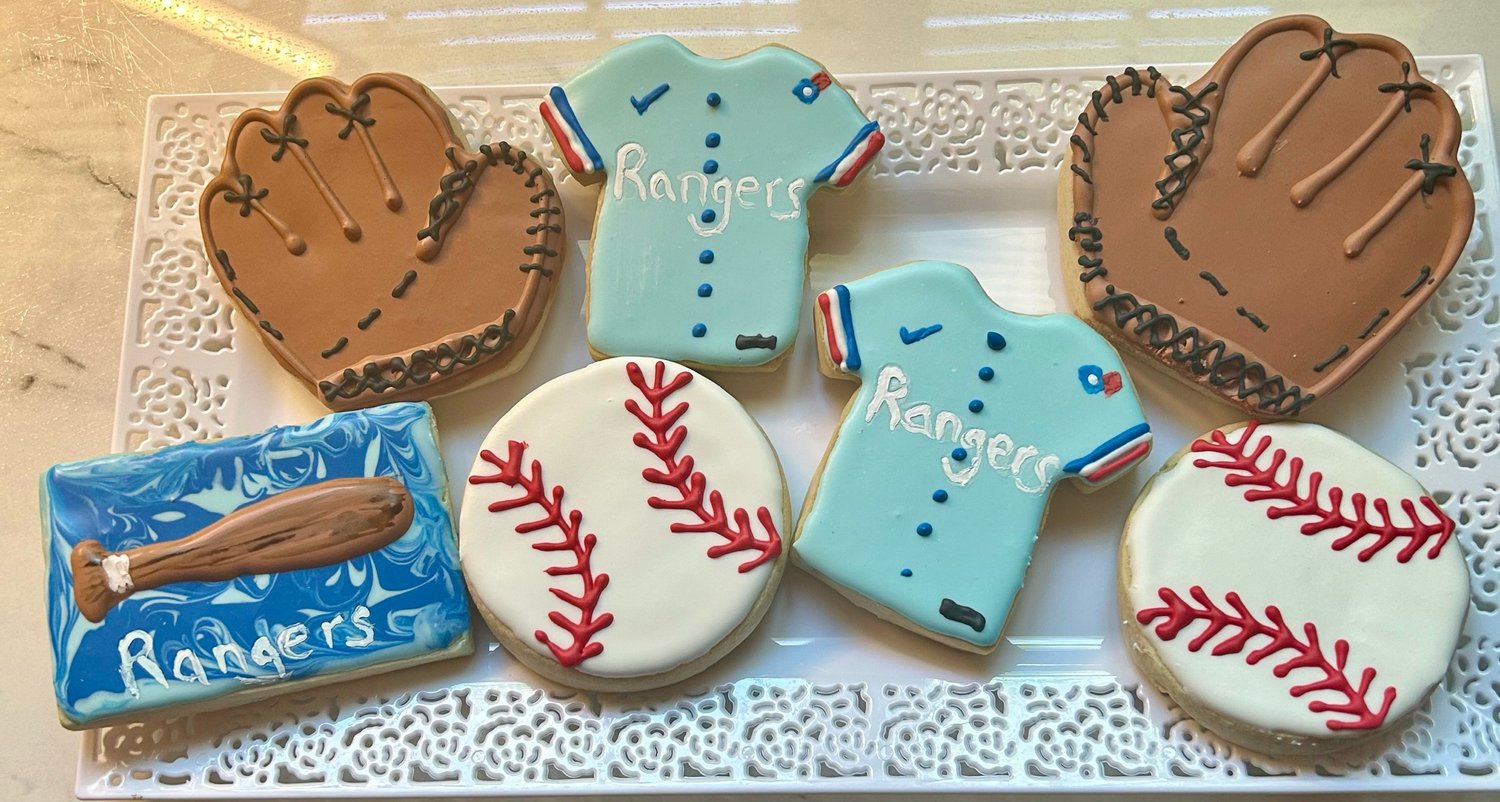 Sport Themed Decorated Cookies
