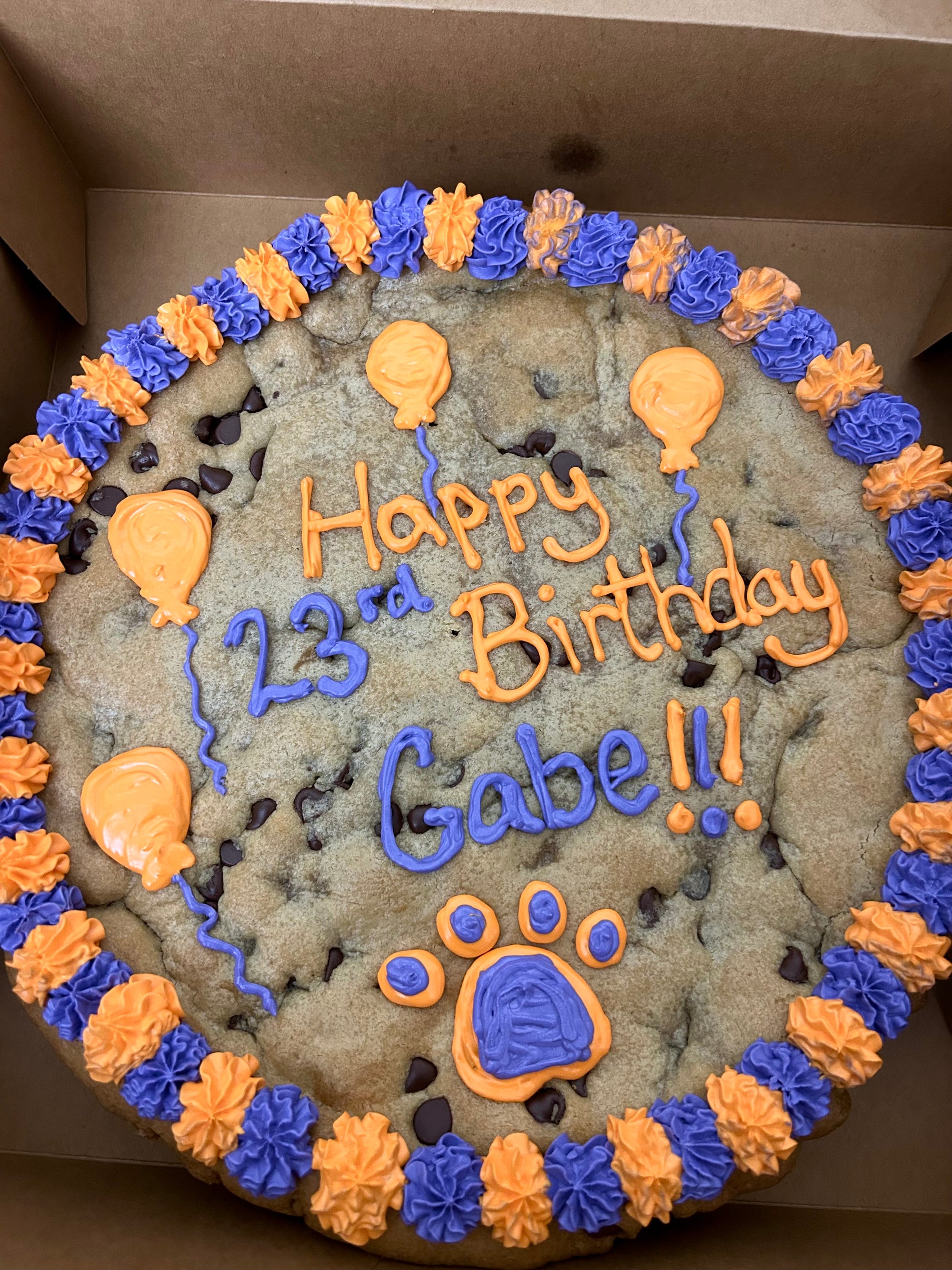 Individual Cookie Cake