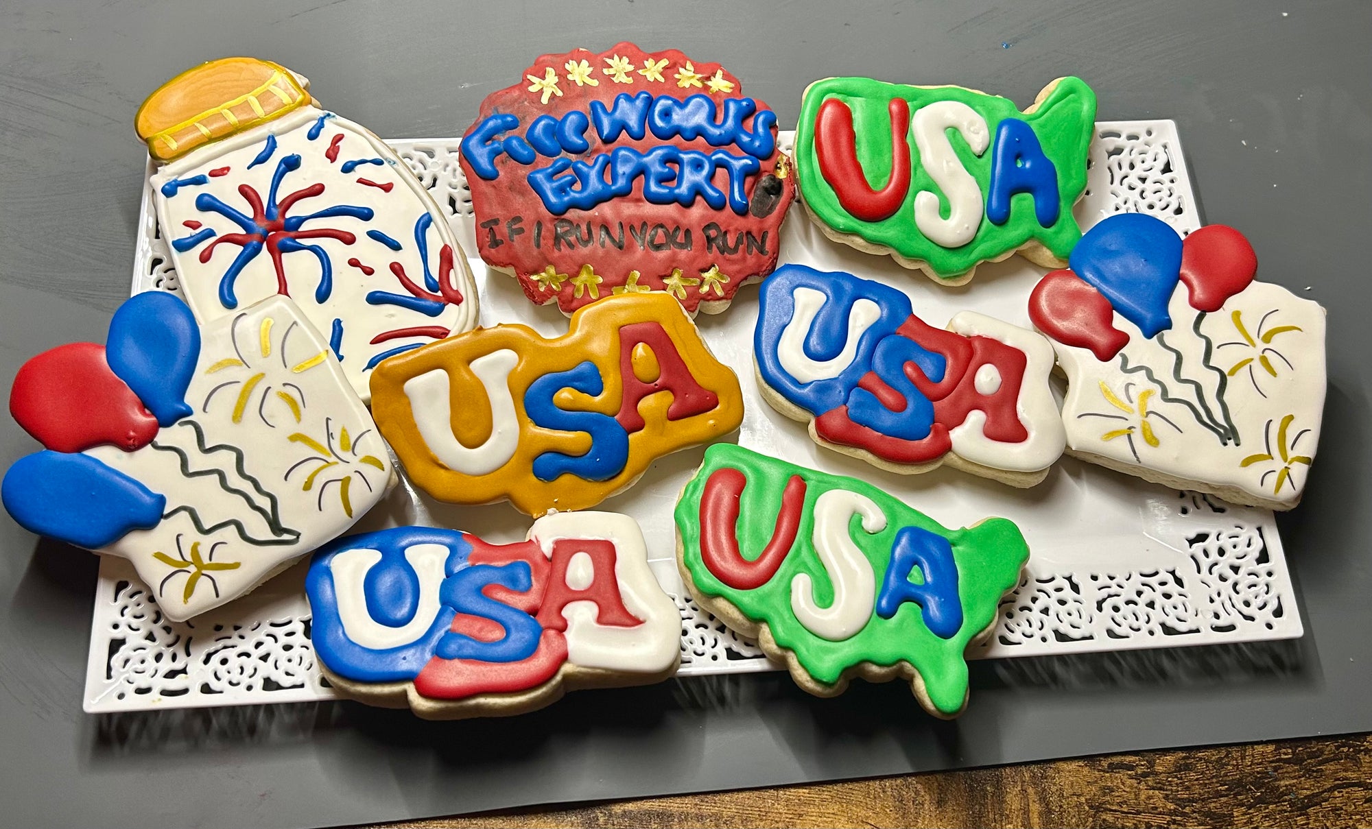 Holiday Themed Sugar Decorated Cookies