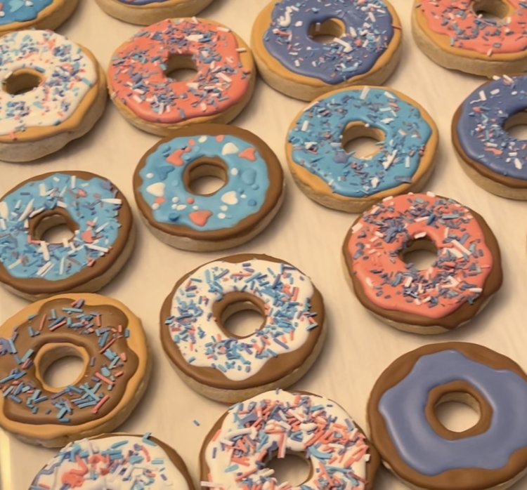 Donut Decorated Cookies
