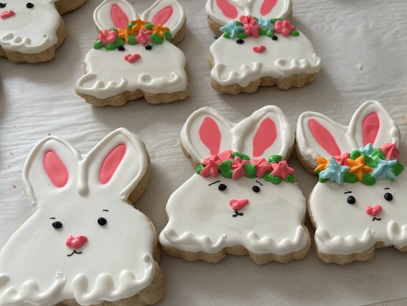Holiday Themed Sugar Decorated Cookies