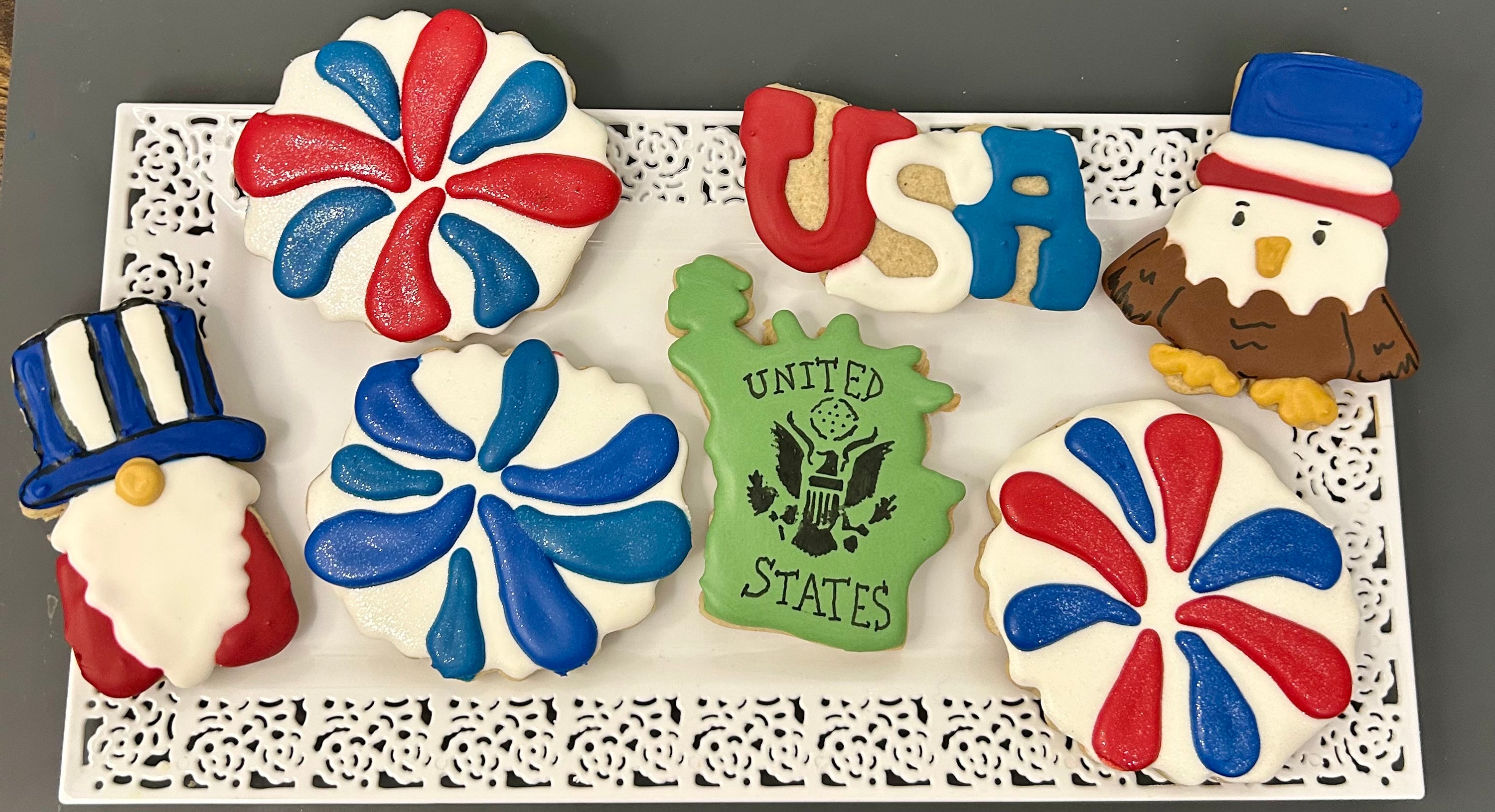 Holiday Themed Sugar Decorated Cookies