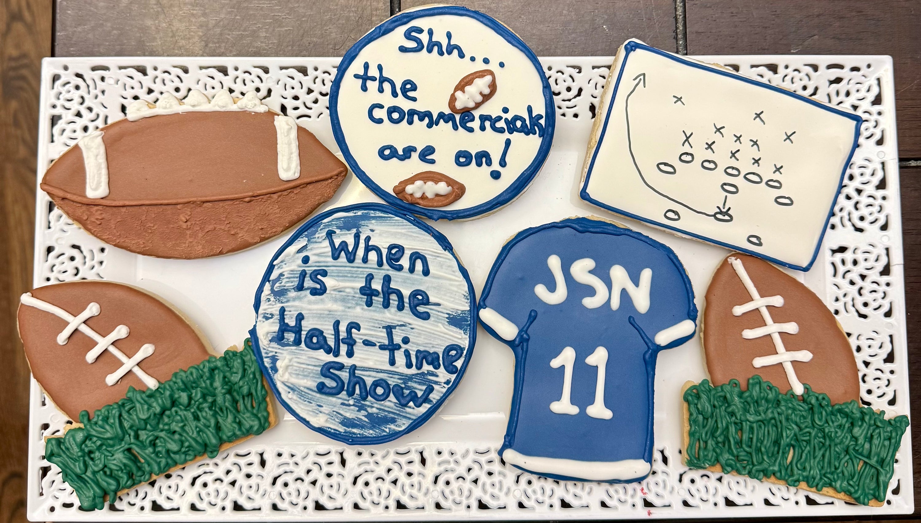 Sport Themed Decorated Cookies