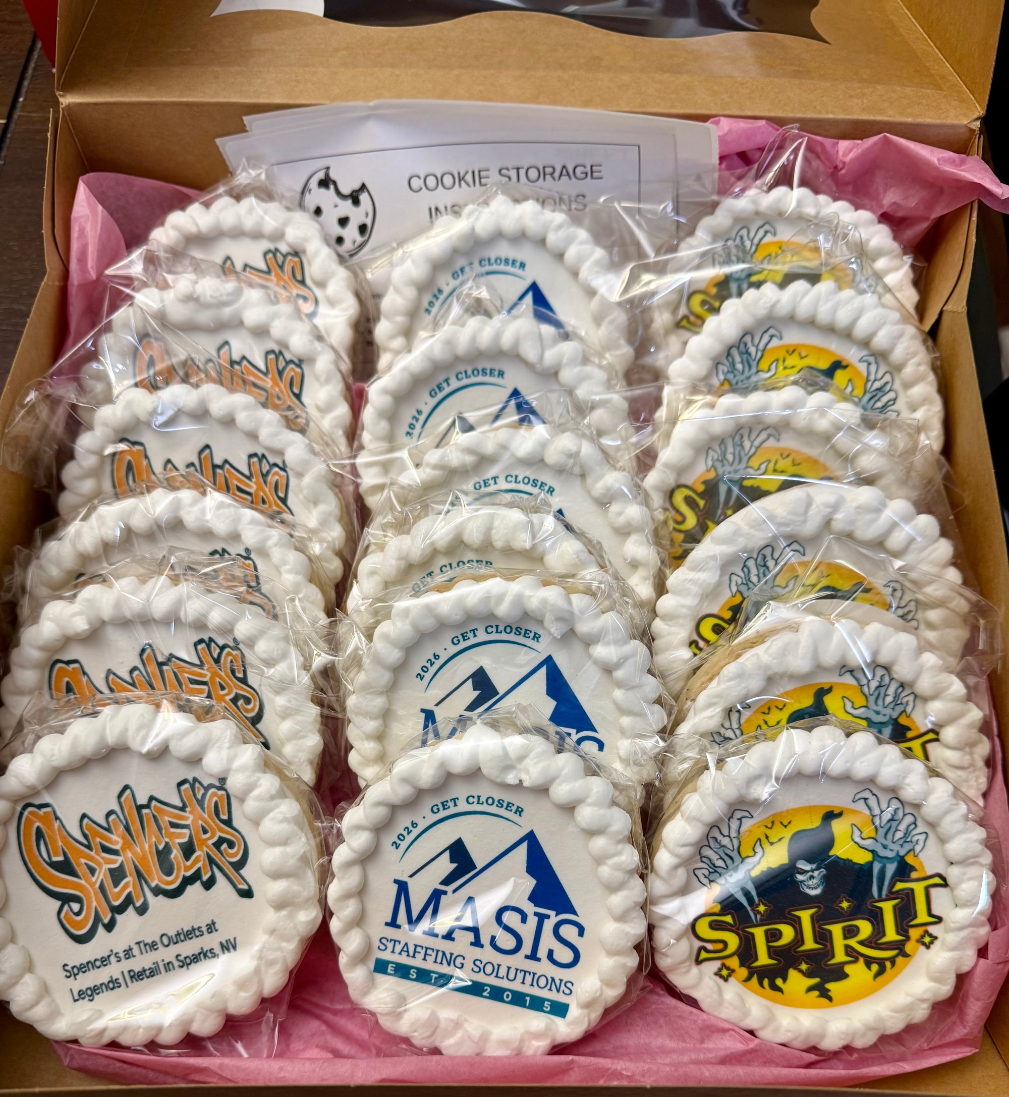 Business Logo Decorated Cookies