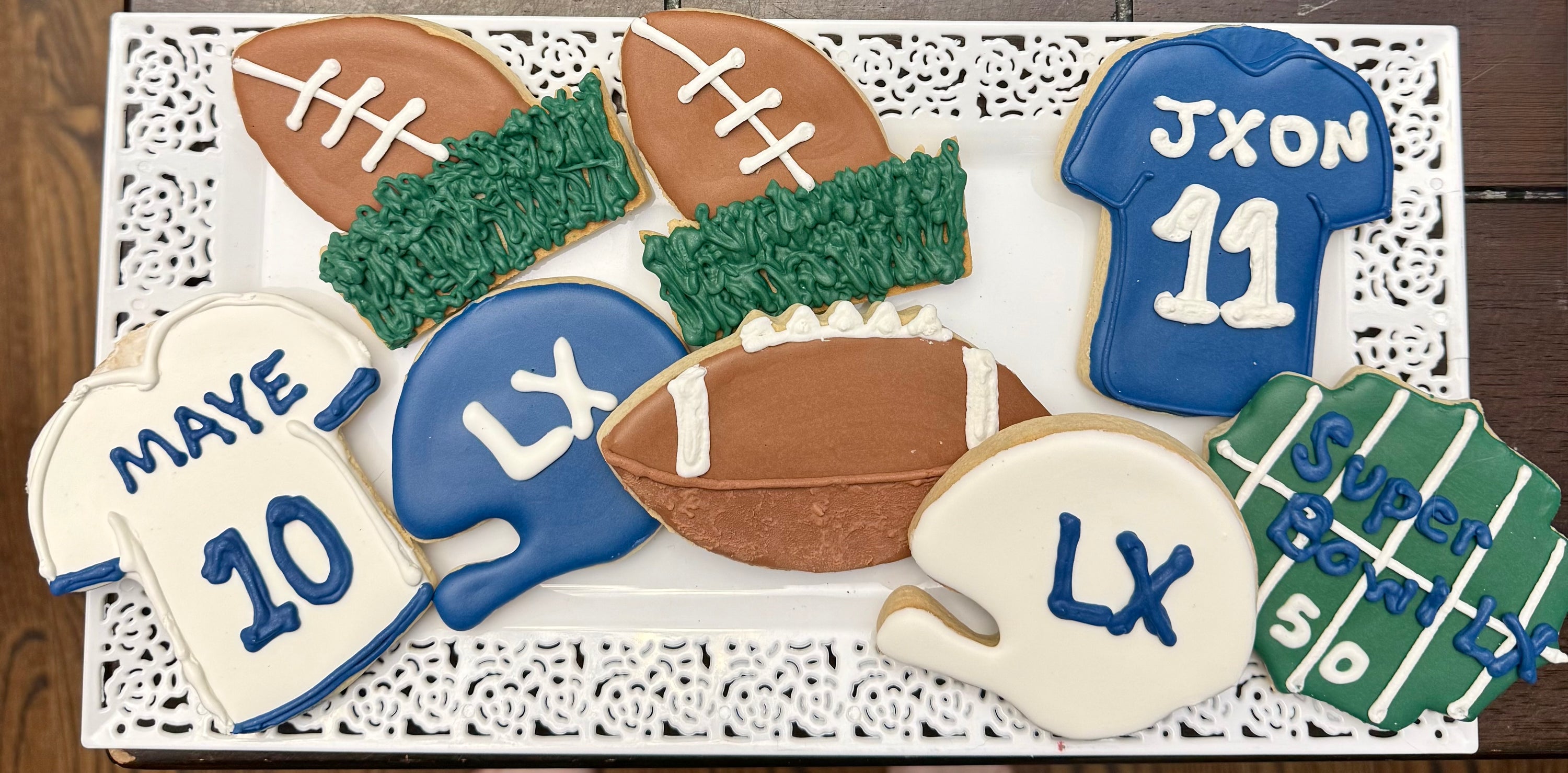 Sport Themed Decorated Cookies