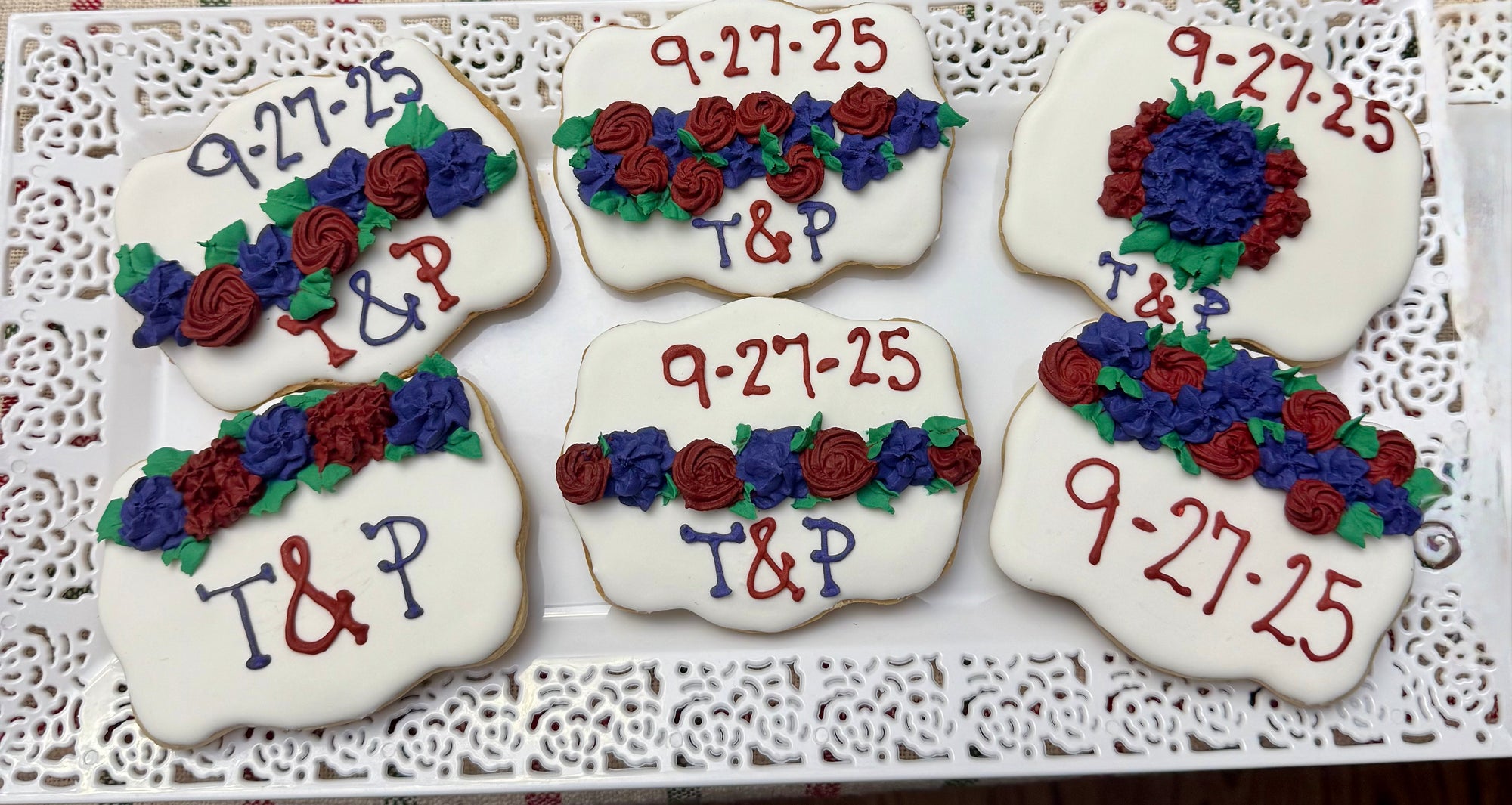 Engagement and Wedding Decorated Cookies